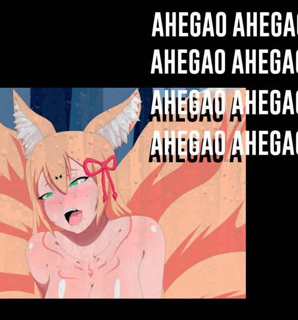 Футболка для девочек с изображением Ahegao culture цвета Белый