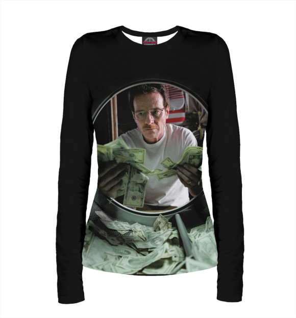 Женский лонгслив с изображением Breaking Bad цвета Белый