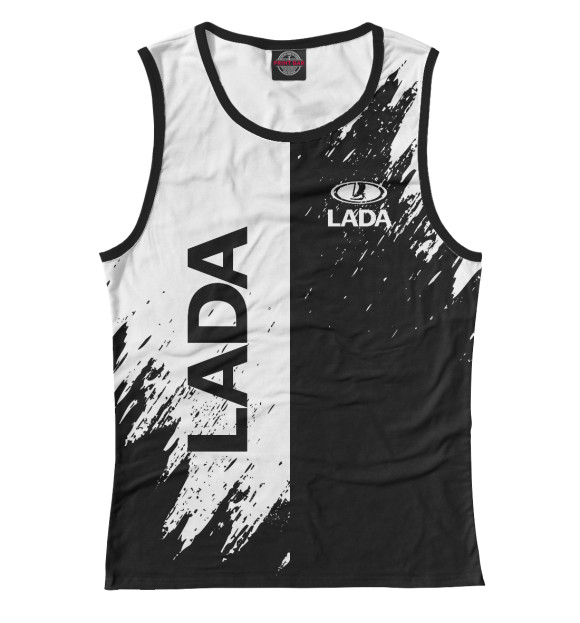 Майка для девочки с изображением LADA цвета Белый