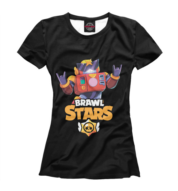 Женская футболка с изображением Brawl Stars SURGE цвета Белый