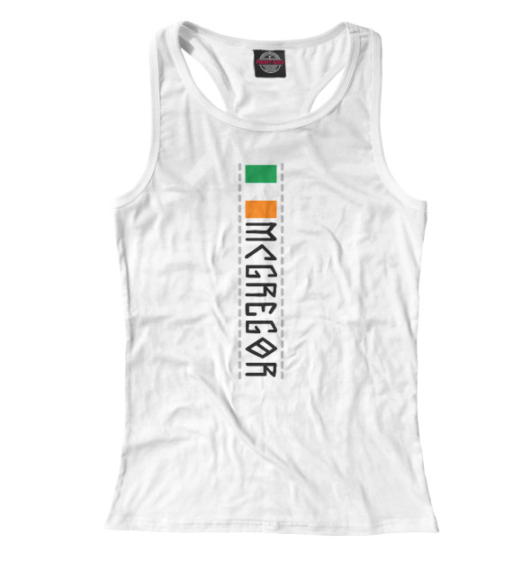 Женская майка-борцовка с изображением Конор МакГрегор цвета Белый