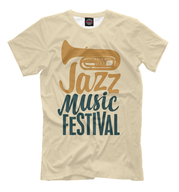 Футболка для мальчиков с изображением Jazz цвета Белый