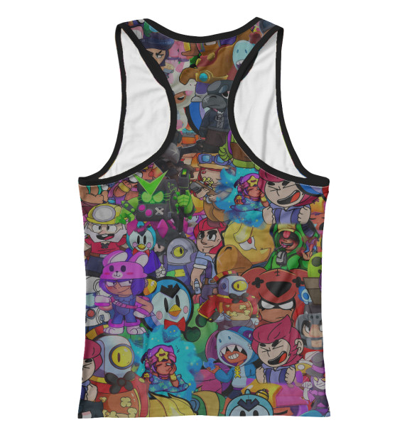 Женская майка-борцовка с изображением Brawl Stars:Jessie цвета Белый