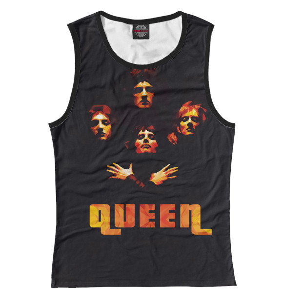 Майка для девочки с изображением Queen цвета Белый