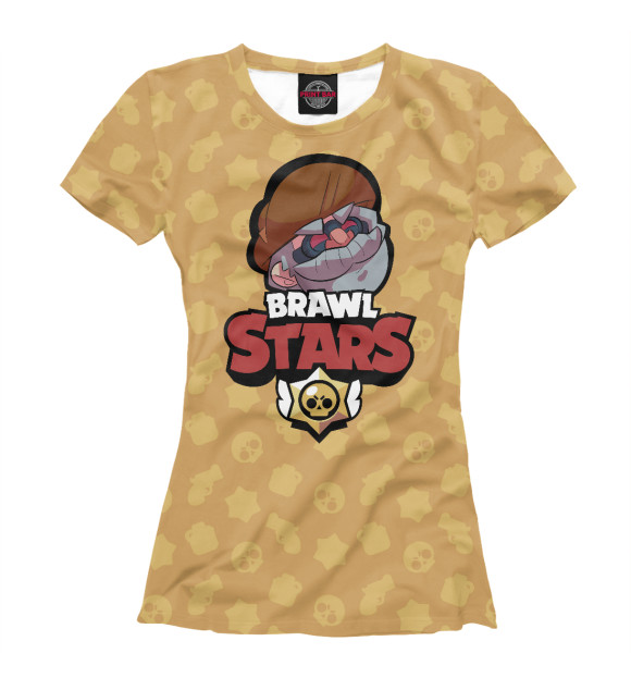 Женская футболка с изображением Brawl Stars Dynamike цвета Белый