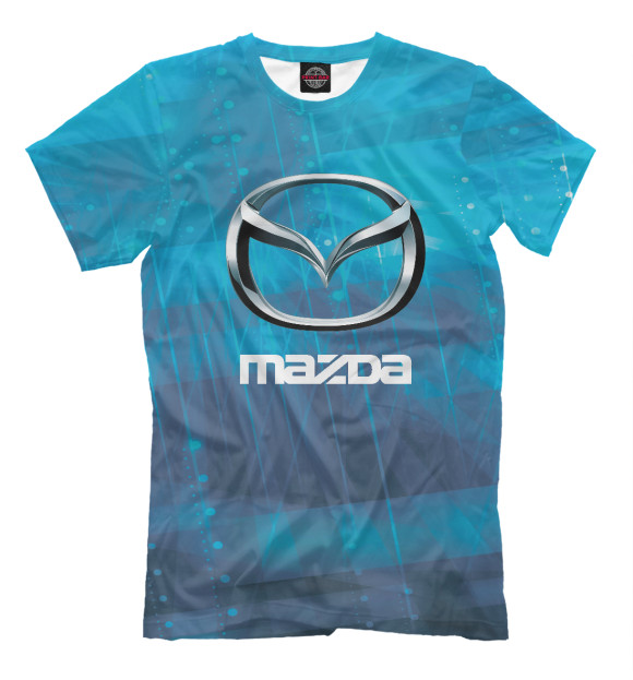 Футболка для мальчиков с изображением Mazda цвета Белый