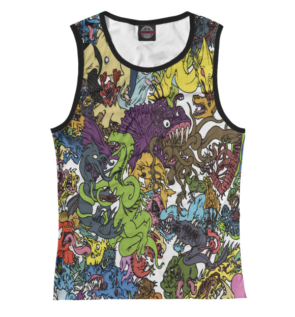 Майка для девочки с изображением Психоделика цвета Белый