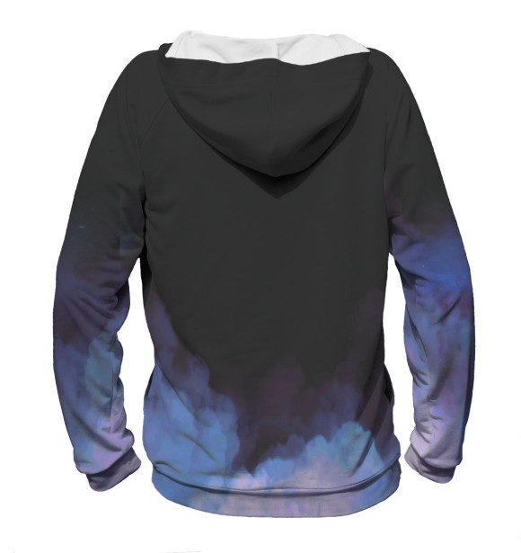 Мужское худи с изображением Боевой континент цвета Белый