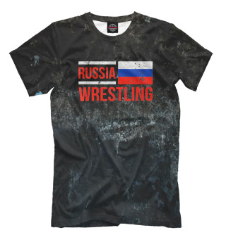 Мужская футболка Russia Wrestling