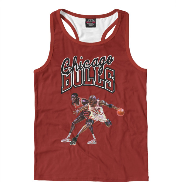 Мужская майка-борцовка с изображением MJ 23vs45 цвета Белый