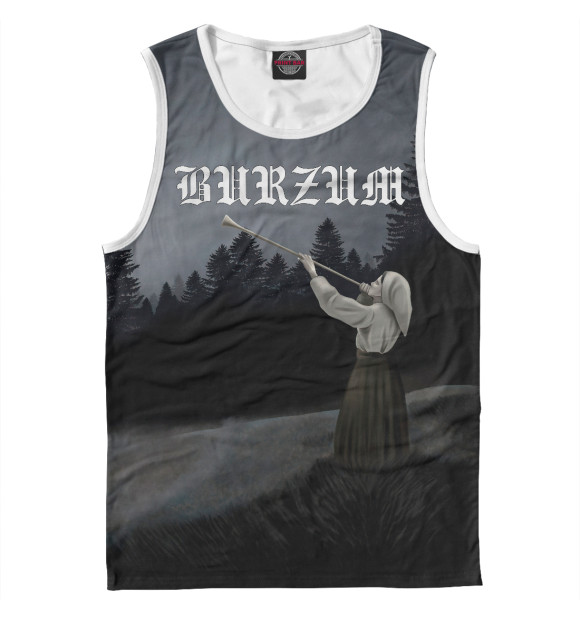 Мужская майка с изображением Filosofem - Burzum цвета Белый