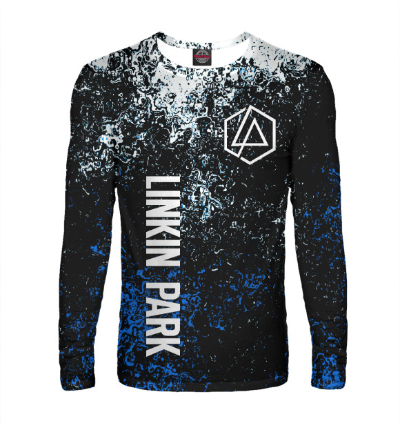 Мужской лонгслив с притом Linkin Park | Линкин Парк цвета Белый Мужской лонгслив с изображением Linkin Park | Линкин Парк цвета Белый