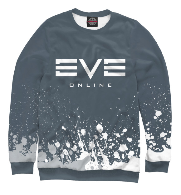 Свитшот для девочек с изображением Eve Online / Ив Онлайн цвета Белый