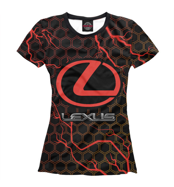 Футболка для девочек с притом Лексус цвета Белый Футболка для девочек с изображением Лексус цвета Белый