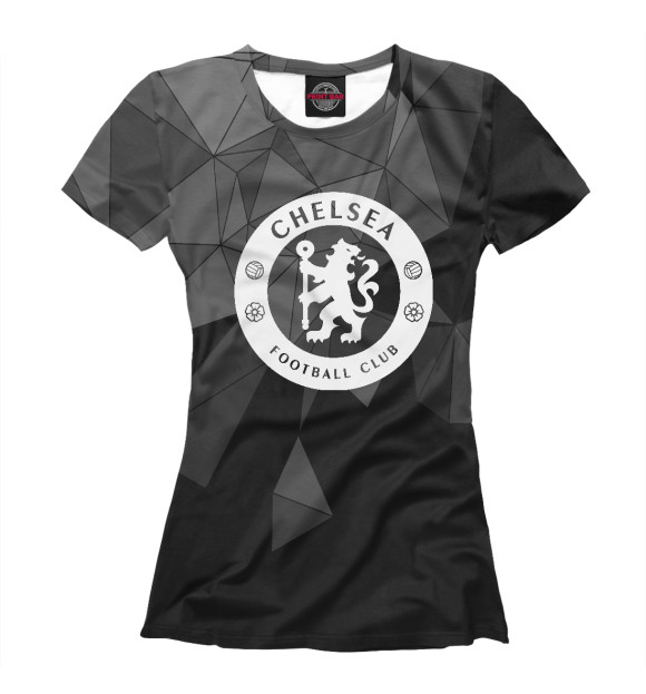 Футболка для девочек с изображением Chelsea / Челси цвета Белый