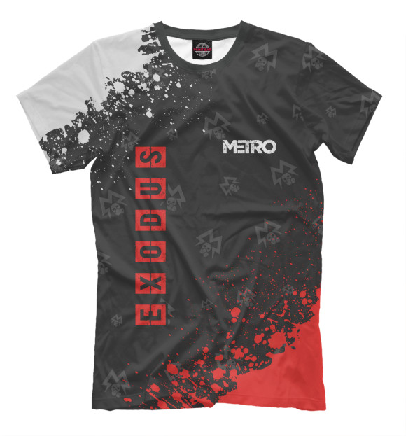 Мужская футболка с изображением Metro Exodus / Метро Исход цвета Белый
