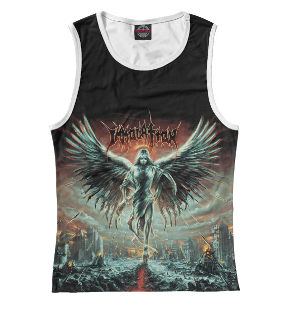 Женская майка с изображением Immolation цвета Белый