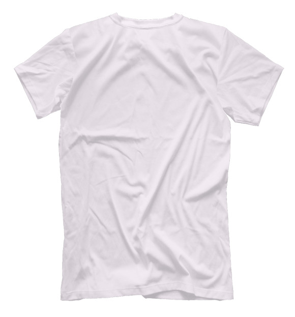 Мужская футболка с изображением Кот играет с сердцем цвета Белый