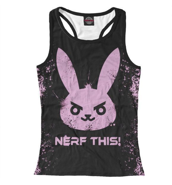 Женская майка-борцовка с изображением Overwatch цвета Белый