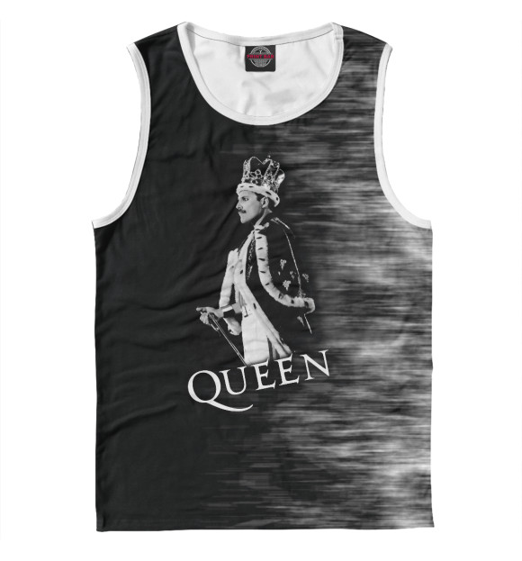 Мужская майка с изображением Queen цвета Белый