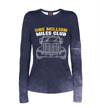 Женский лонгслив One Million Miles Club