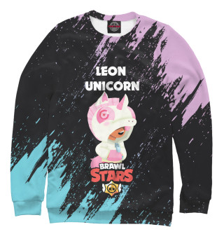 Мужской свитшот BRAWL STARS LEON UNICORN