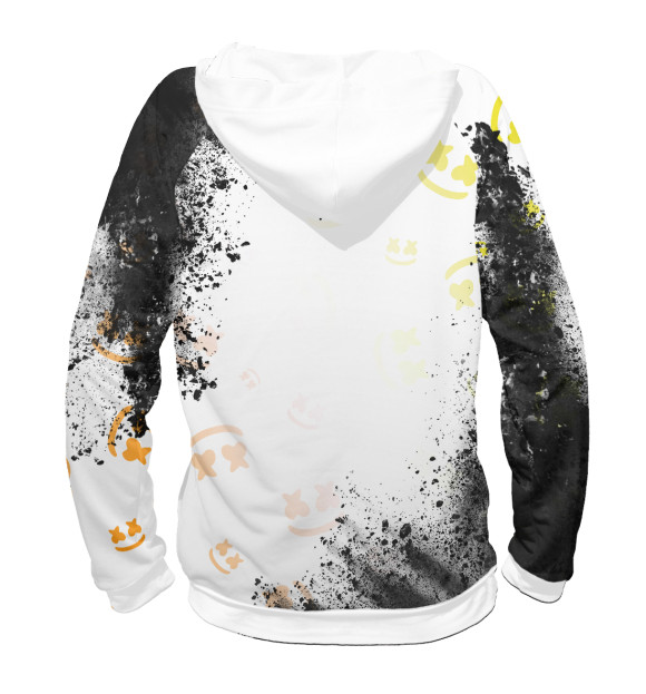 Женское худи с изображением Marshmello / Маршмеллоу цвета Белый