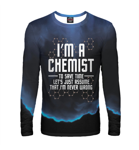 Мужской лонгслив с изображением Im A Chemist Chemistry цвета Белый