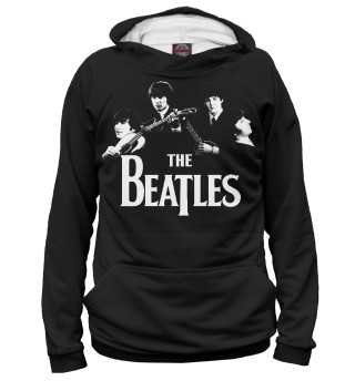 Худи для девочки The Beatles черный фон