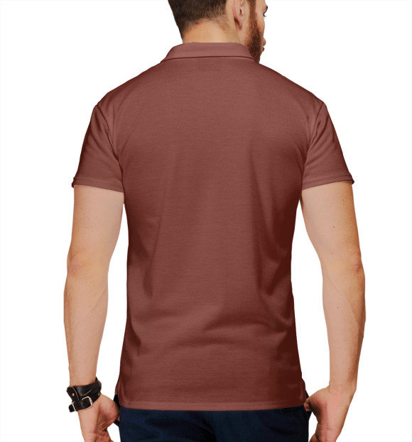 Мужское поло с изображением Cosmic Psychos цвета Белый