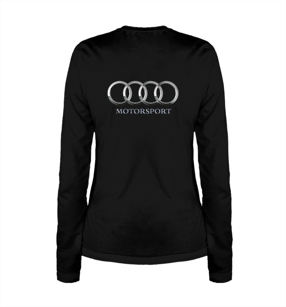 Женский лонгслив с изображением Audi Motorsport цвета Белый