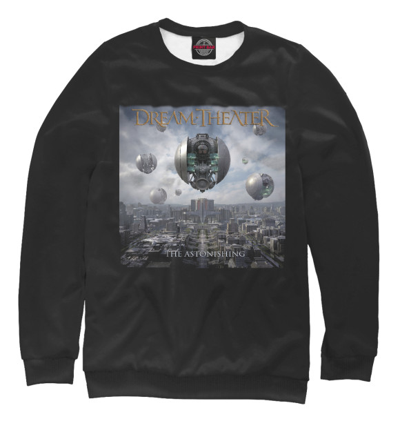 Свитшот для девочек с изображением Dreamtheater цвета Белый