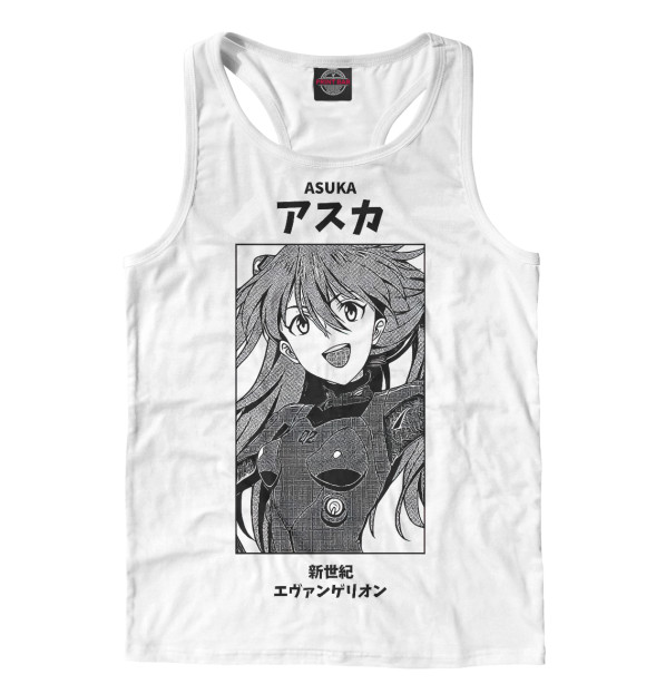 Мужская майка-борцовка с изображением Neon Genesis Evangelion цвета Белый