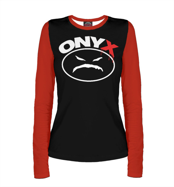 Женский лонгслив с притом Fredro Starr - Onyx цвета Белый Женский лонгслив с изображением Fredro Starr - Onyx цвета Белый