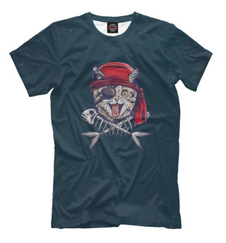 Мужская футболка Cat Pirate