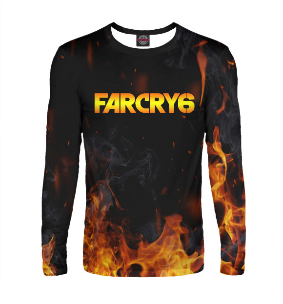 Мужской лонгслив с изображением FARCRY | ФАРКРАЙ цвета Белый