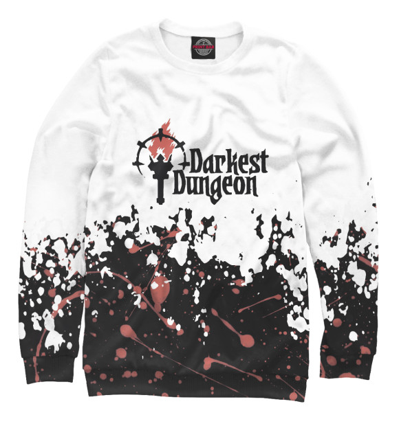 Свитшот для девочек с изображением Darkest Dungeon цвета Белый