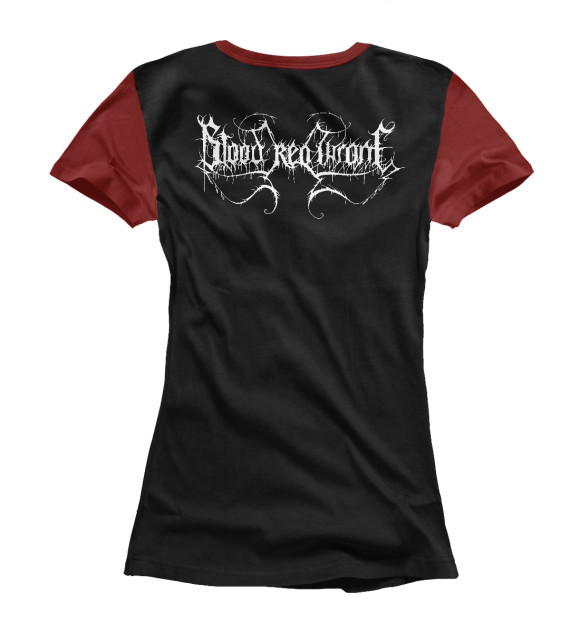 Футболка для девочек с изображением Blood red throne цвета Белый