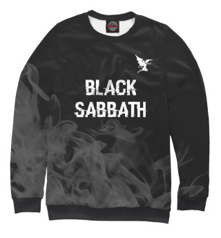 Женский свитшот Black Sabbath Glitch Black