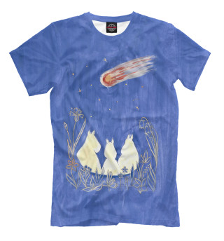 Мужская футболка Муми-тролли и комета