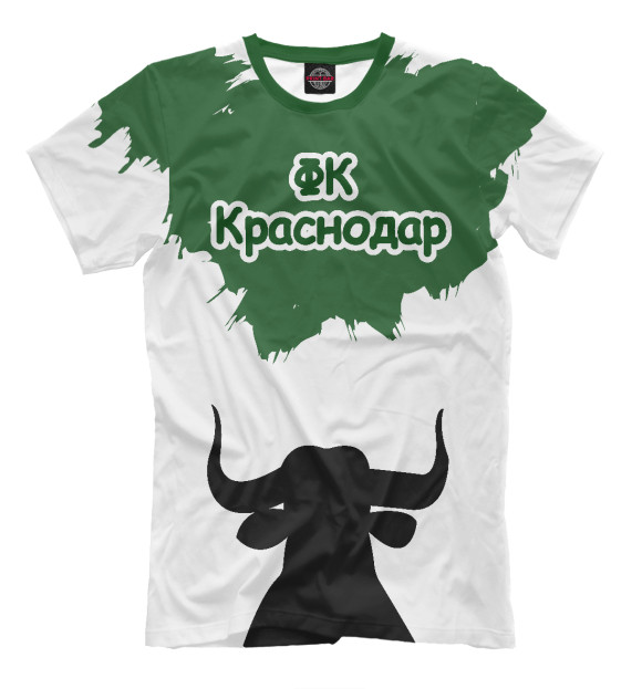Футболка для мальчиков с изображением ФК краснодар цвета Белый