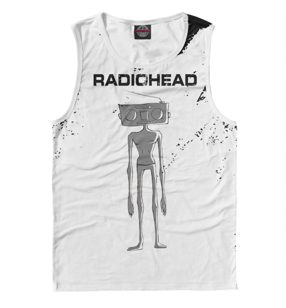 Майка для мальчика с изображением Radiohead цвета Белый