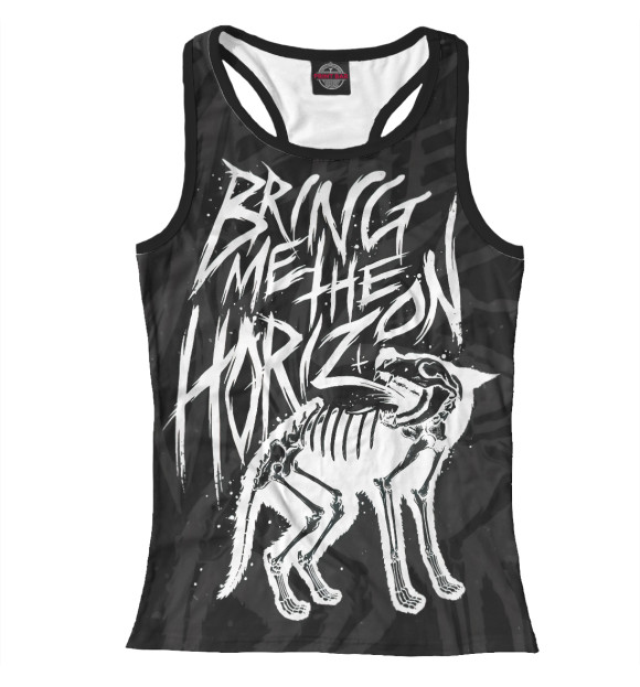 Женская майка-борцовка с изображением Bring Me The Horizon цвета Белый