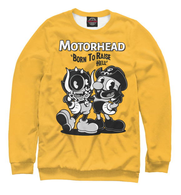 Свитшот для мальчиков с изображением Motorhead цвета Белый