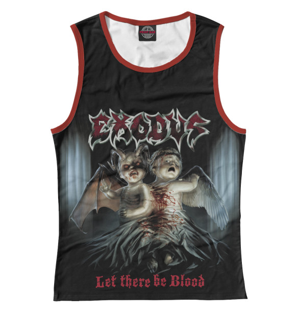 Майка для девочки с изображением Exodus цвета Белый