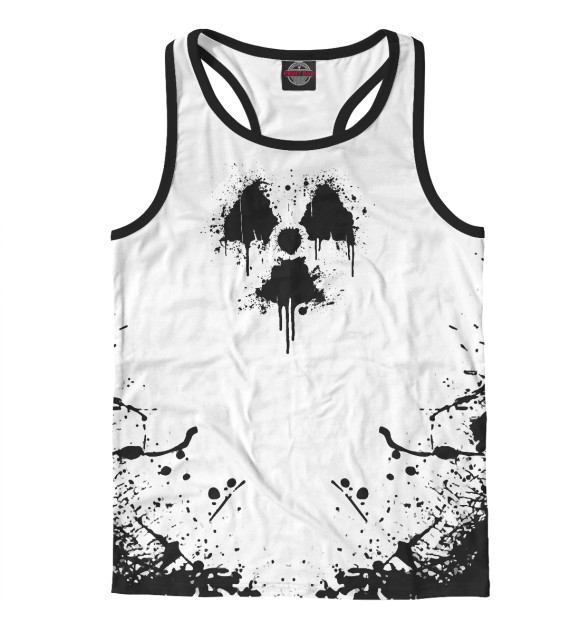 Мужская майка-борцовка с изображением S.T.A.L.K.E.R. цвета Белый