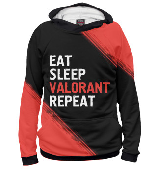 Худи для девочки Eat Sleep Valorant Repeat