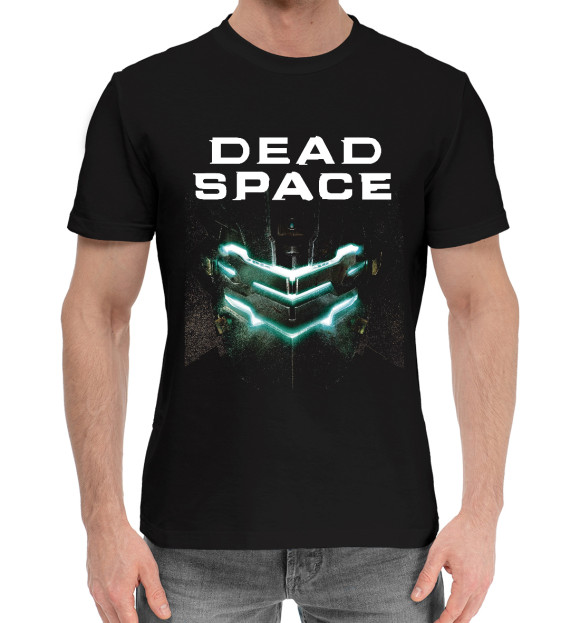 Мужская хлопковая футболка с изображением Dead Space цвета Черный