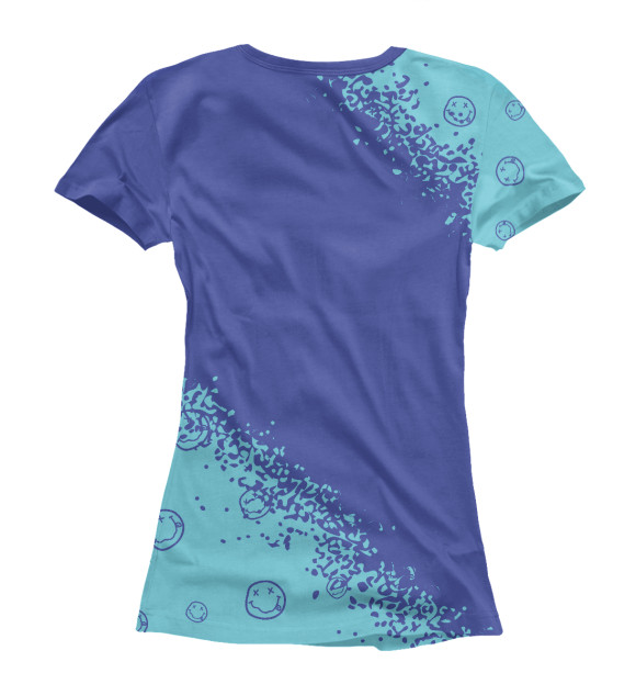 Футболка для девочек с изображением Nirvana / Нирвана цвета Белый