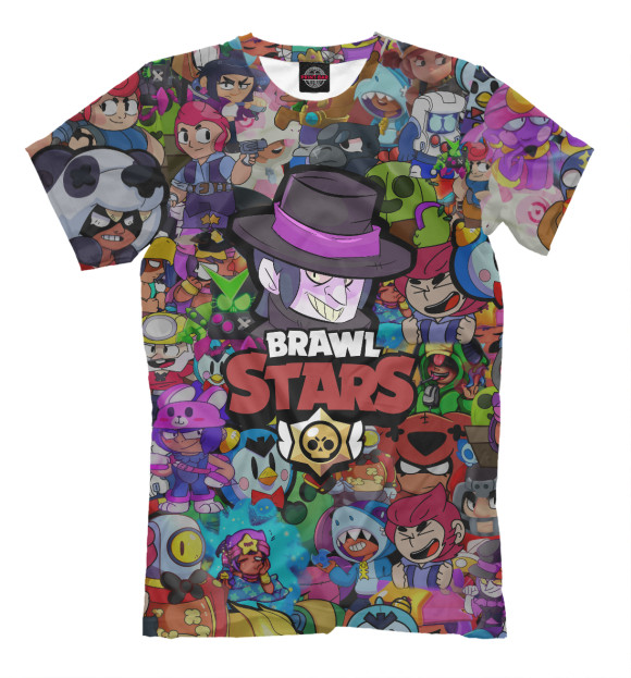 Мужская футболка с изображением Brawl Stars:Mortis цвета Белый
